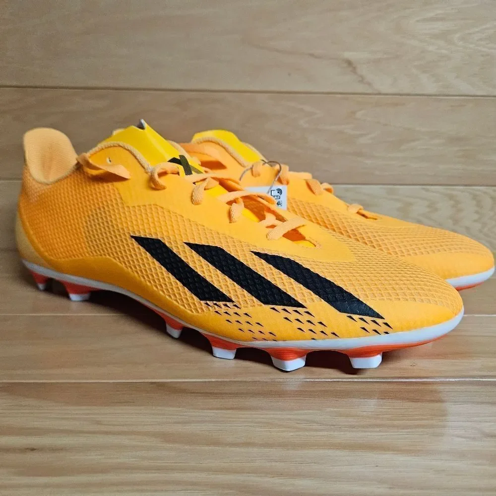 Adidas Men's X Speedportal. 4 FxG Size 13 Orange Black Soccer Cleats GZ2460
